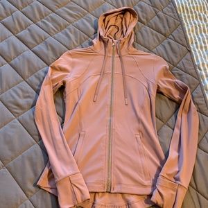 Lululemon Define Jacket with Hood, Pink Taupe, Size 4